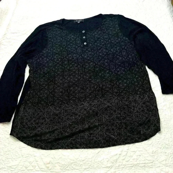 B.L.E.U. Longsleeved‎ top size 1X - Picture 1 of 5